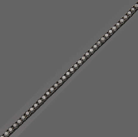 Rivière-Armband mit schwarzen Diamanten - photo 1