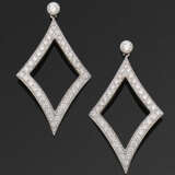 Paar extravagante Diamant-Ohrgehänge - Foto 1