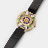 Vintage Damen-Armbanduhr von CORUM-"Floral Blue" von 2010 - фото 1