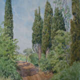 акварель “На хуторе.”, Paper, Watercolor, Realist, Landscape painting, Russia, 2000 - photo 1