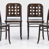 Satz von sechs Caféhaus-Stühlen - photo 1