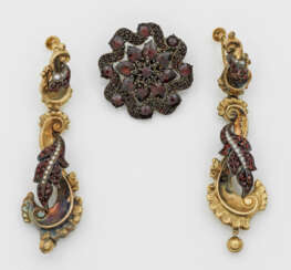 Biedermeier Granat-Parure