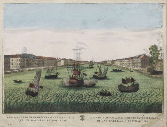 Guckkastenblatt mit Ansicht von St. Petersburg - фото 1