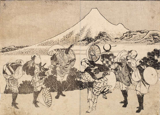Vier Japanische Holzschnitte Katsushika Hokusai (1760-1849) - Foto 4