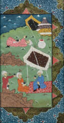 Fünf indische Mogul-Miniaturmalereien