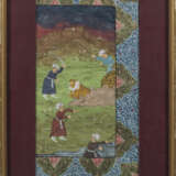 Fünf indische Mogul-Miniaturmalereien - Foto 3