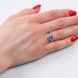 Tansanit-Brillant-Ring. - photo 3