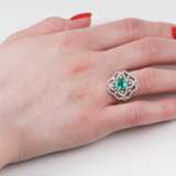 Smaragd-Brillant-Ring. - photo 2