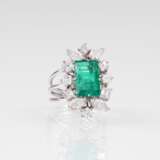 Hochfeiner Smaragd-Diamant-Ring. - photo 2