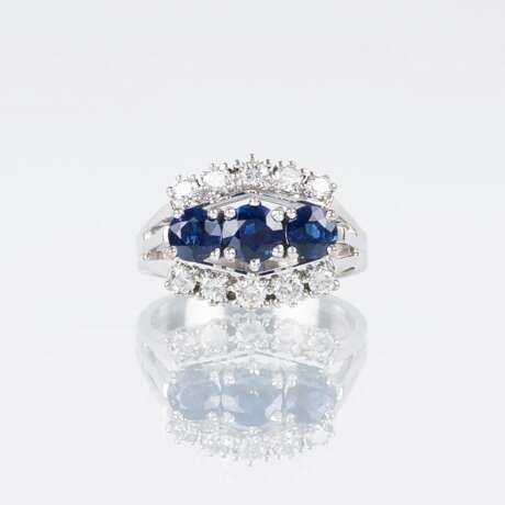 Saphir-Brillant-Ring. - photo 1