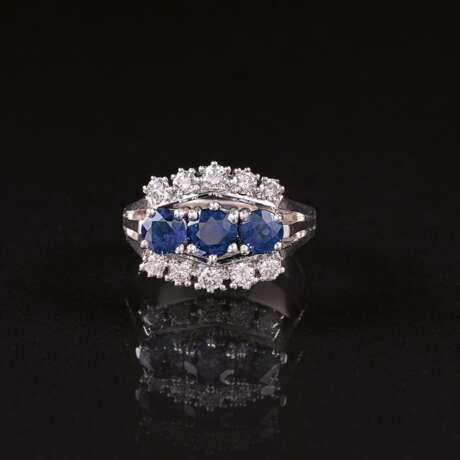 Saphir-Brillant-Ring. - photo 2