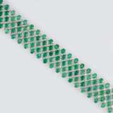 Smaragd-Brillant-Armband 'Vert de jardin'. - Foto 1