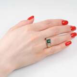 Smaragd-Diamant-Ring. - photo 3