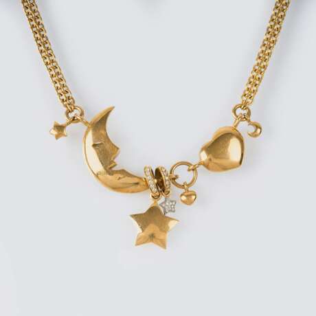 Juwelier Wempe. Gold-Collier 'Mond und Sterne'. - photo 1