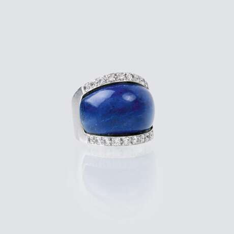 Lapislazuli-Brillant-Ring. - фото 1