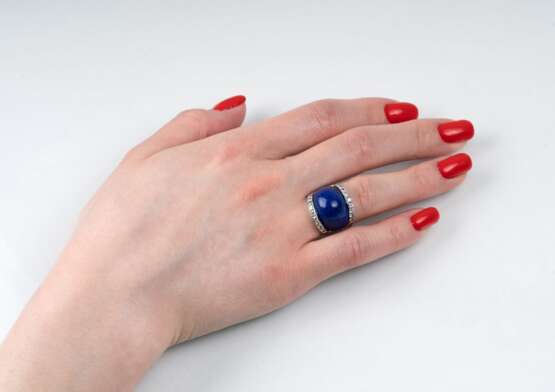 Lapislazuli-Brillant-Ring. - фото 2