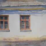 Design Painting “Дом с газовой трубой”, Watercolor paper, Watercolor, Realist, архитектурный пейзаж, Uzbekistan, 2021 - photo 1