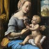 Florentiner Meister tätig 1. Hälfte 16. Jh. Maria mit dem Kind. - Foto 1