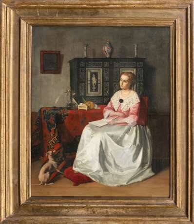 Hendrik Hollander (Leeuwarden 1823 - Amsterdam 1884). Dame mit Brief. - фото 2