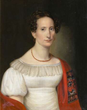 Wilhelm Gottfried Bauer (Frohburg 1779 - Leipzig 1853). Portrait einer Dame. - Foto 1