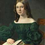 Carl Rudolf Fiebig (Eckernförde 1812 - Kopenhagen 1874). Portrait einer jungen Frau. - Foto 1