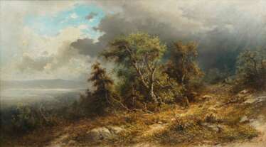 Carl August Sommer (Veitlahm 1829 - Altona, nach 1894). Lake Champlain U.S.A.