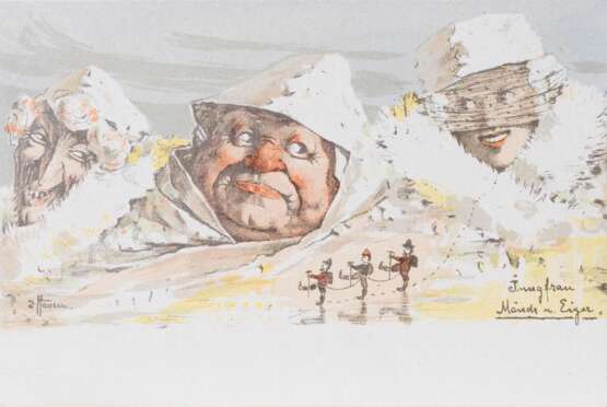 Emil Nolde (Nolde 1867 - Seebüll 1956). 14 Bergpostkarten. - Foto 7