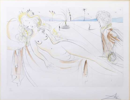 Salvador Dalí (Figueres 1904 - Figueres 1989). Venus au Joueur d'Orgue. - photo 1
