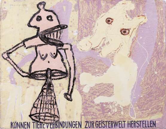 Dieter Glasmacher (Krefeld 1940). Können Tiere Verbindungen zur Geisterwelt herstellen. - photo 1