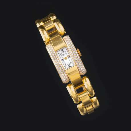 Chopard. Damen-Armbanduhr mit Brillant-Besatz 'La Strada'. - фото 1