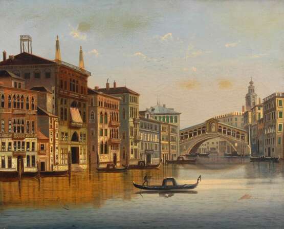 Giani, P.: Die Rialtobrücke in Venedig. - Foto 1