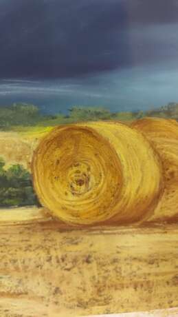 Гроза Бумага пастель Contemporary realism Rural landscape 2022 - photo 3