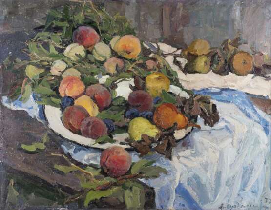 MIKHAIL ARKADIEVITCH SUZDALTSEV 1917 Sudogda - Moscow 1998 A still life with fruits - Foto 1