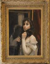 Девушка у зеркала Девушка у зеркала