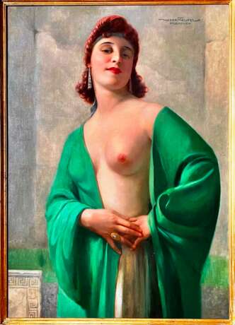 Gemälde „Ганс Хассентуфель (1887-1943)“, Leinwand, Öl, Art Deco (1920-1939), Porträt, Deutschland, начало 20 века - Foto 4