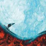 Вода и пламя Бумага digital art Современная интерьерная живопись абстрактная картина Россия 2022 г. - фото 1