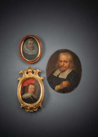 Drei Miniatur-Herrenbildnisse - фото 1