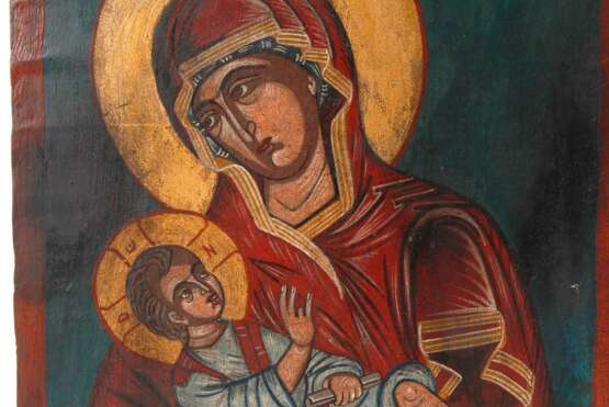 Ikone mit Maria und Kind. - photo 3