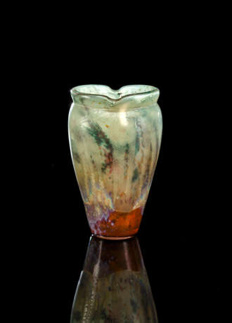 Marqueterie-sur-Verre-Vase mit Krokusblüte - photo 2