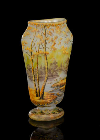 Vase mit Auenlandschaft "Paysage d'automne" - photo 3