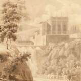 Italienische Landschaft um 1800. - Foto 1