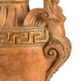 Paar dekorative Terracotta-Vasen im antiken Stil - photo 2