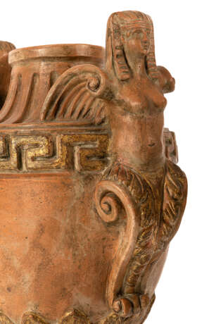 Paar dekorative Terracotta-Vasen im antiken Stil - photo 4