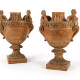Paar dekorative Terracotta-Vasen im antiken Stil - Foto 7
