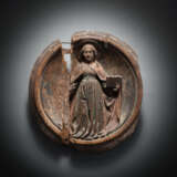 Tondo mit Darstellung einer Heiligen mit Buch - Foto 1