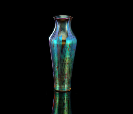 Vase mit Petrollüster-Dekor - Foto 1
