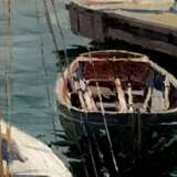 Яхта на берегу Pjotr Tarassowytsch Malzew (1907 - 1993) Karton Öl Realismus Marinemalerei UdSSR (1922-1991) 1947 - Foto 2