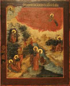 The fiery ascent of prophet Elijah