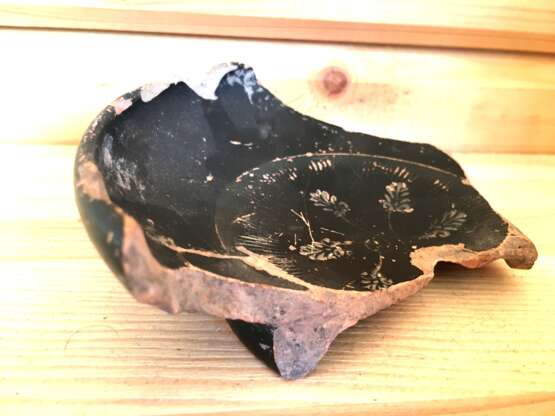Древняя керамика “Осколки чернолаковых чаш. VI в.до н.э.”, Ceramics, Пантикапей, Antique period - photo 2