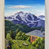 Painting “Вид на горы”, акриловые красители, Acrylic, Landscape painting, Russia, 2021 - photo 1